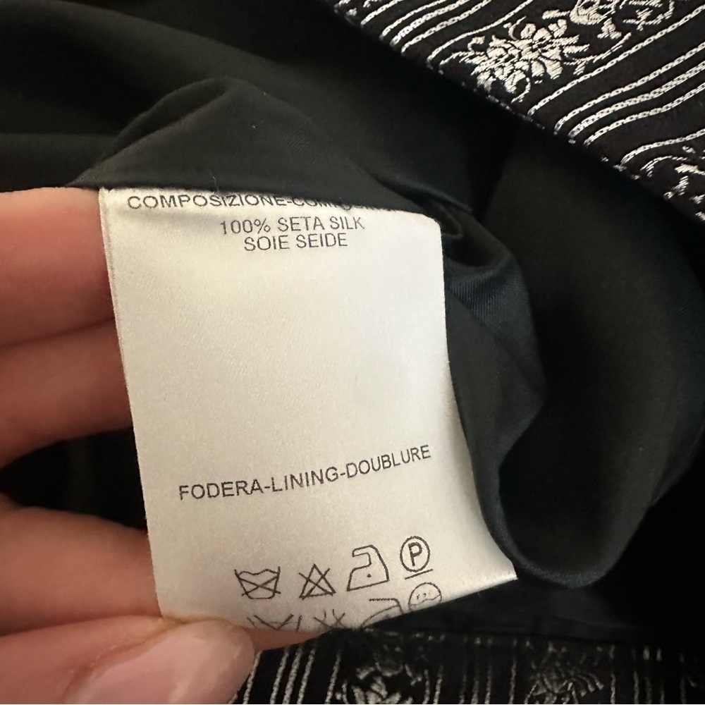Vintage Alexander McQueen Skull Embroidered Trouser Size 40 NWOT Unhemmed Runway - Picture 6 of 8